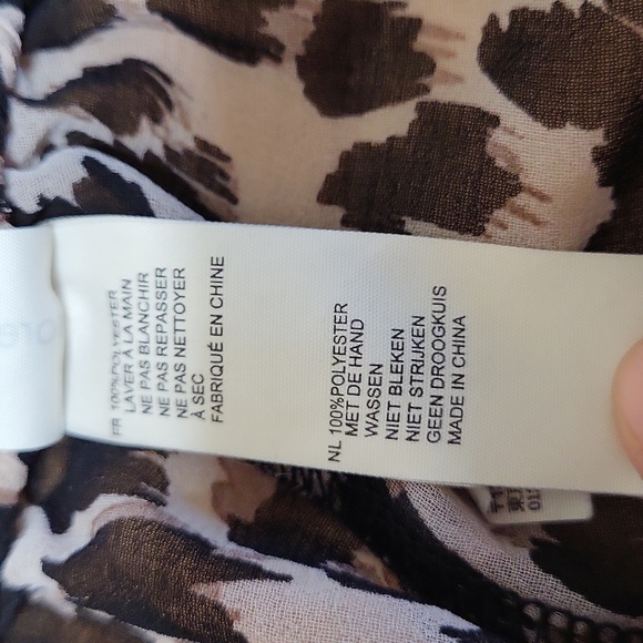 Forever 21 Sheer Mini Shorts Cheeta Print Elastic Waistband - Picture 9 of 9